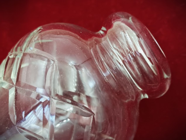 Vintage Chandelier Cut Glass Stem  