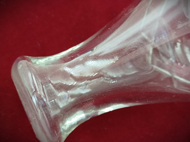 Vintage Chandelier Cut Glass Stem  