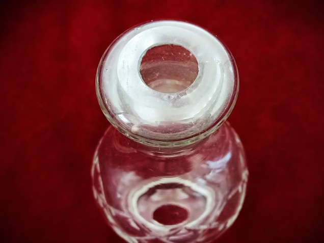 Vintage Chandelier Cut Glass Stem  