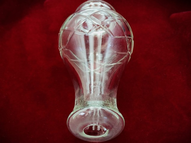 Vintage Chandelier Cut Glass Stem  