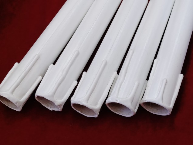 Chandelier Candle Tubes White Drip Card 150mm x 24mm 