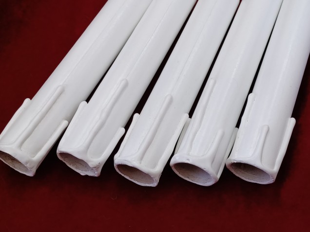 Chandelier Candle Tubes White Drip Card 120mm x 24mm 