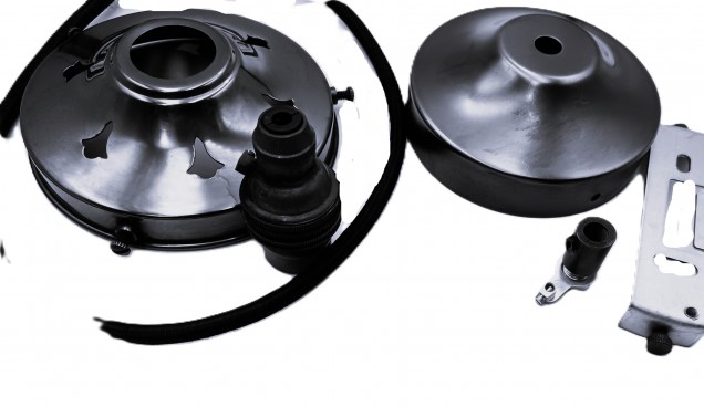 Dark Bronze Lamp Shade Gallery Pendant Set - 109mm Gallery