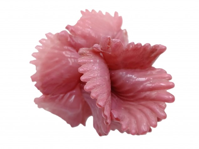 Murano Chandelier Flower pink Flower Clear Stem 