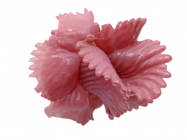 Murano Chandelier Flower pink Flower Clear Stem 