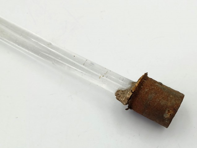 Venetian Chandelier Flower Yellow and Blue Clear Stem 