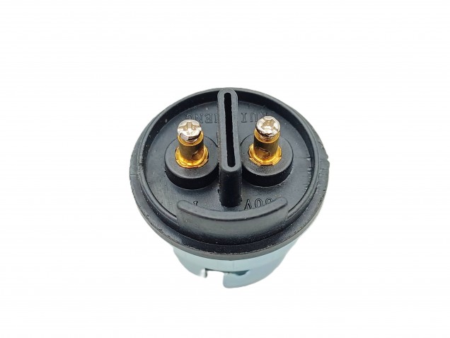 B22 Bakelite lamp holder in silver