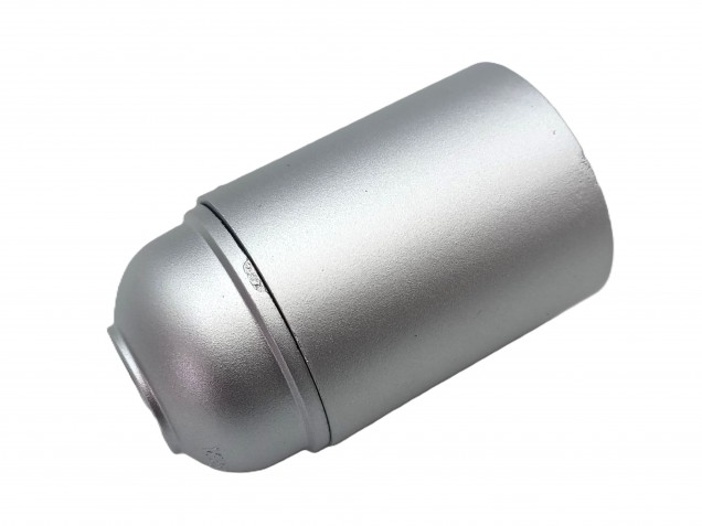 B22 Bakelite lamp holder in silver