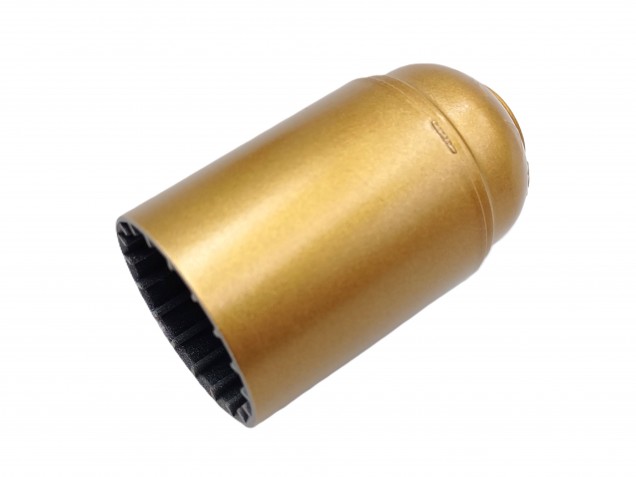 B22 Bakelite lamp holder in gold