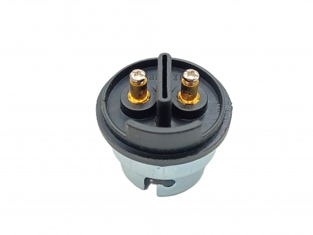 B22 Bakelite Lampholder Threaded Skirt and 2 Shade Rings gold