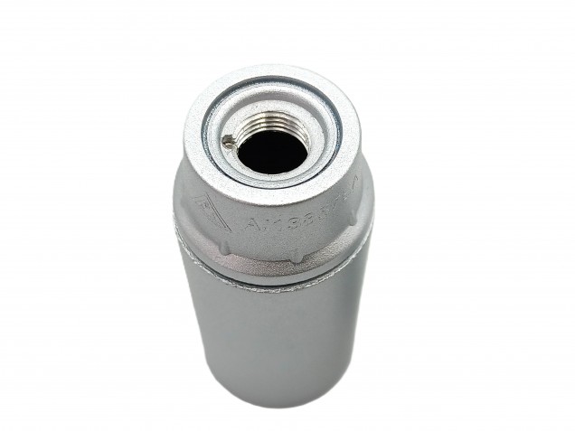 BAKELITE B15 SBC LAMP HOLDER PLAIN SKIRT SILVER