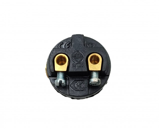 E14 Bakelite Lamp Holder 3 Part Plain Skirt silver