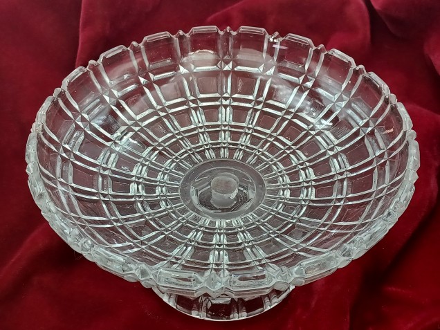 Large glass chandelier bowl canopy