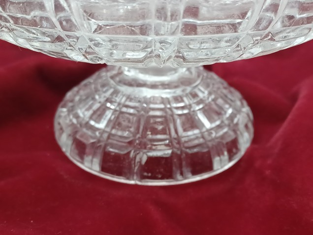 Large glass chandelier bowl canopy