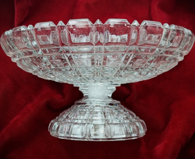 Large glass chandelier bowl canopy