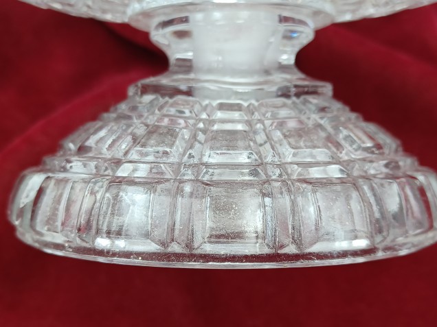 Large glass chandelier bowl canopy