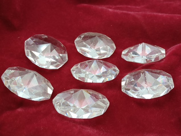 Large Swarovski crystal Chandelier 40mm octagons Vintage 