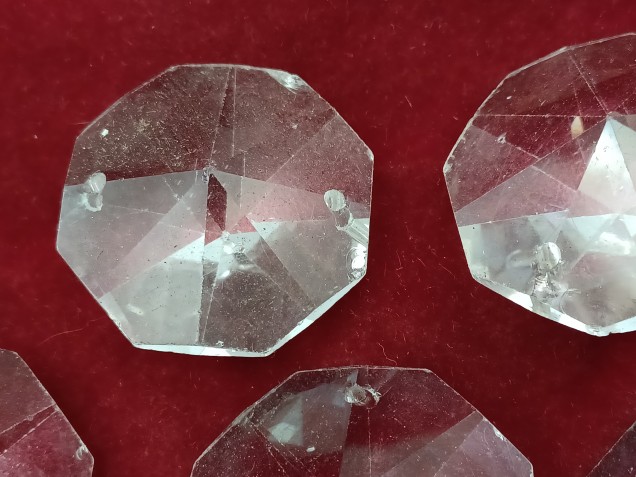 Large Swarovski crystal Chandelier 40mm octagons Vintage 