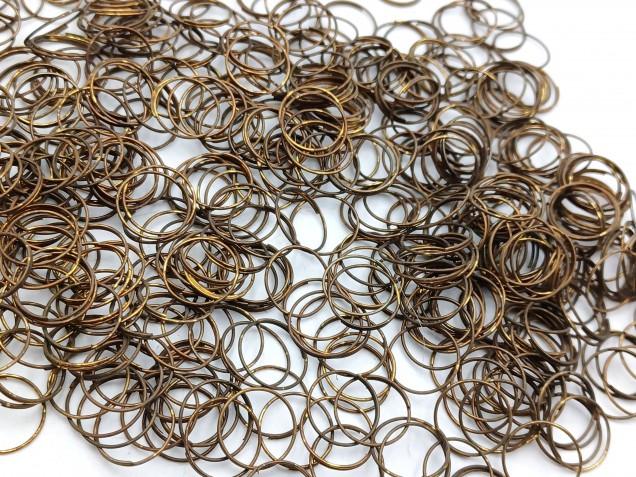 500 Antique Plated Chandelier jump Rings 