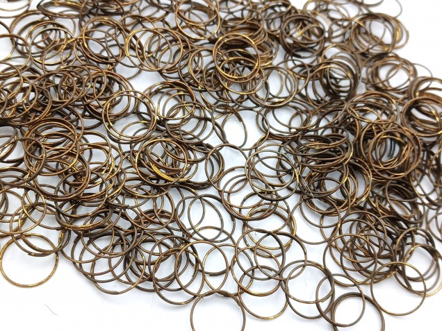 500 Antique Plated Chandelier jump Rings 