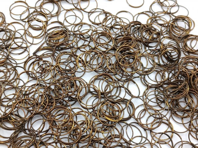 500 Antique Plated Chandelier jump Rings 