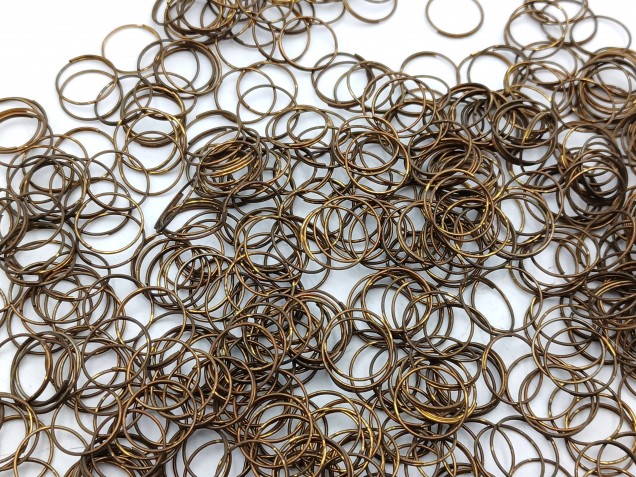 500 Antique Plated Chandelier jump Rings 