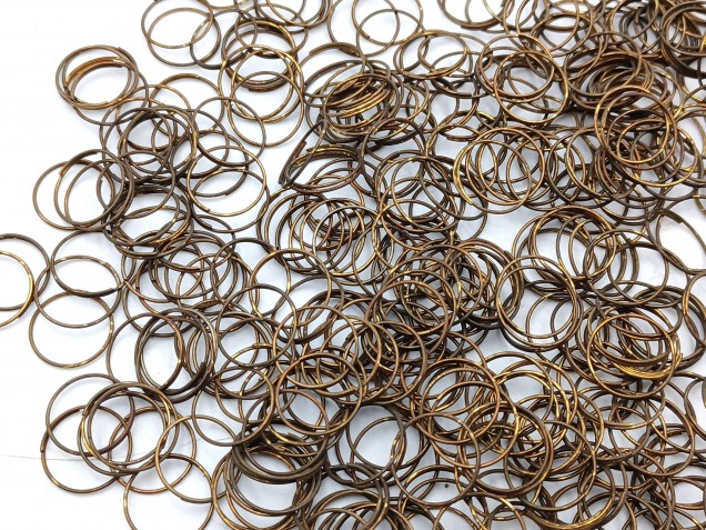 500 Antique Plated Chandelier jump Rings 