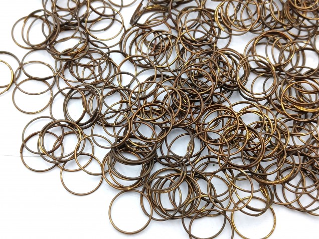 500 Antique Plated Chandelier jump Rings 