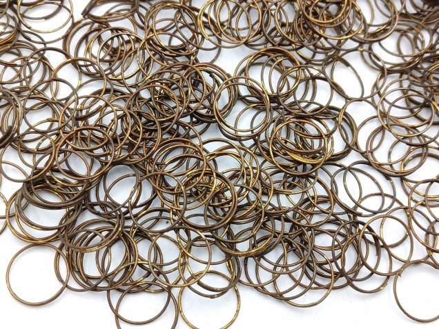 500 Antique Plated Chandelier jump Rings 