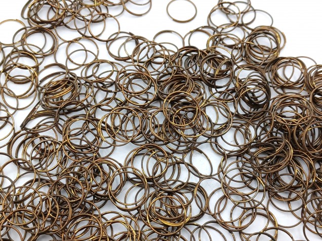 500 Antique Plated Chandelier jump Rings 