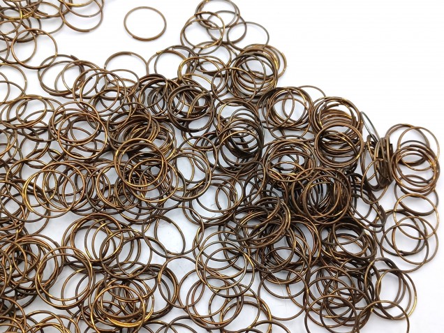 500 Antique Plated Chandelier jump Rings 