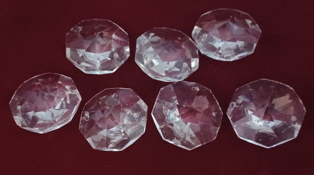 40mm Swarovski Crystal Chandelier Octagons Vintage B STOCK Pack Of 7