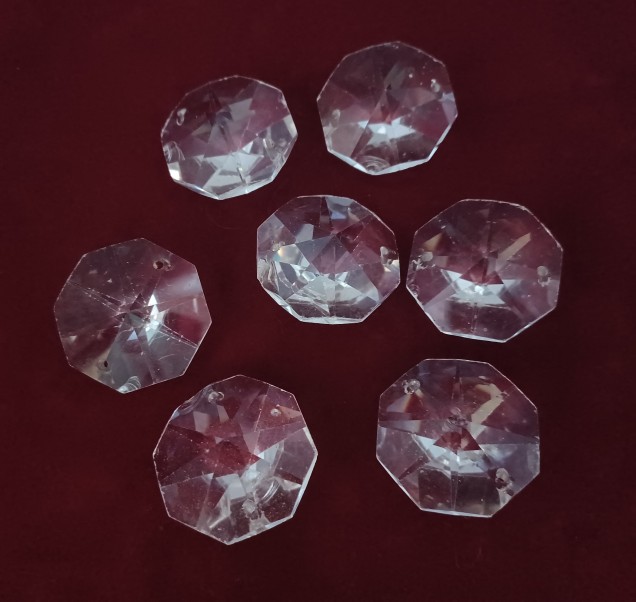 40mm Swarovski Crystal Chandelier Octagons Vintage B STOCK Pack Of 7