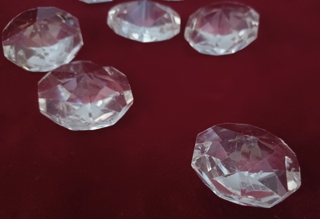 40mm Swarovski Crystal Chandelier Octagons Vintage B STOCK Pack Of 7