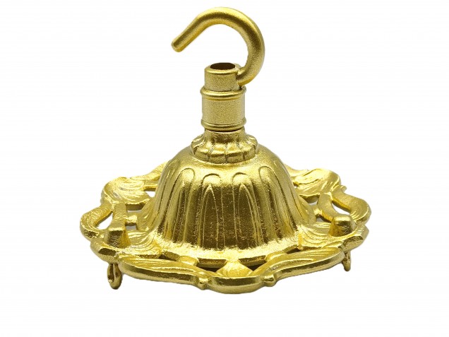 Antique iron 3 hook ceiling pendant hanger