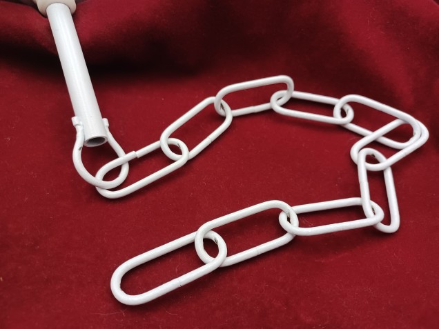 White Chandelier ceiling rose Hook and chain