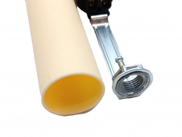 Candle Tube 100mm x 24mm cream Drip Plastic With Lamp Holder E14 SES To Fit 