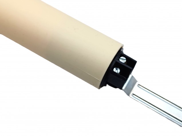 Candle Tube 100mm x 24mm cream Drip Plastic With Lamp Holder E14 SES To Fit 