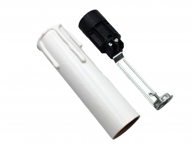 Candle Tube Sleeve White Drip card And Lamp Holder E14 