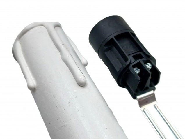 Candle Tube Sleeve White Drip card And Lamp Holder E14 