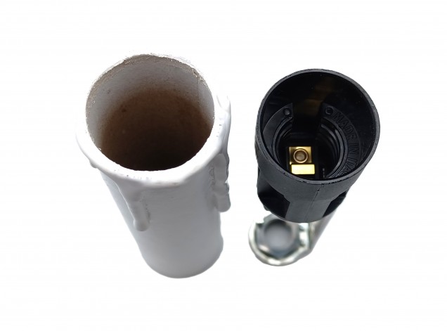 Candle Tube Sleeve White Drip card And Lamp Holder E14 