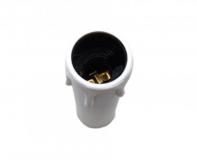 Candle Tube Sleeve White Drip Plastic And Lamp Holder E14