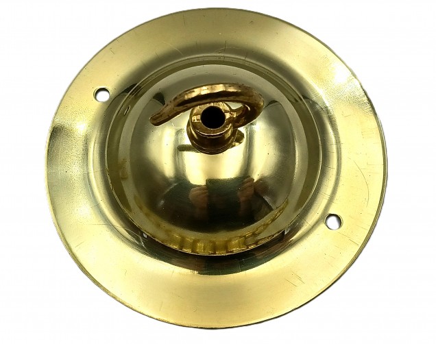 Brass LARGE DOME Ceiling Hook with screws and chain 15kgs max load 