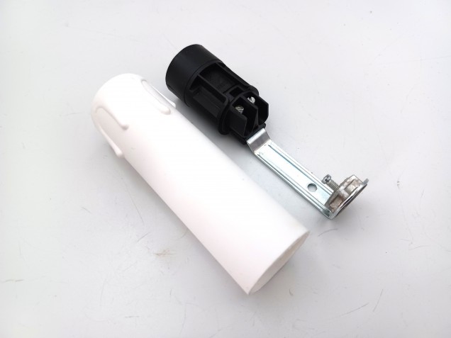 Candle Tube 85mm x 24mm white Drip Plastic With Lamp Holder E14 SES To Fit 