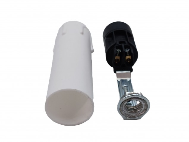 Candle Tube 85mm x 24mm white Drip Plastic With Lamp Holder E14 SES To Fit 