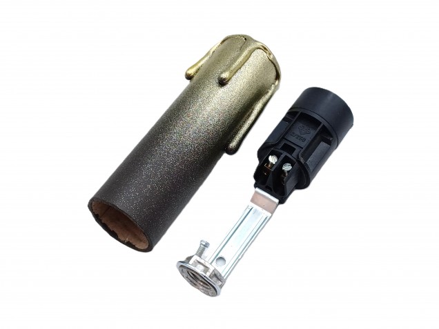Candle Tube gold and brown Drip card 85mm And Lamp Holder E14