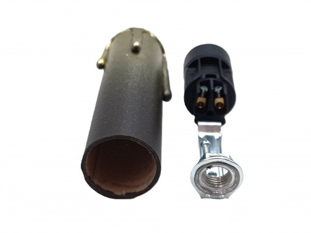 Candle Tube gold and brown Drip card 85mm And Lamp Holder E14