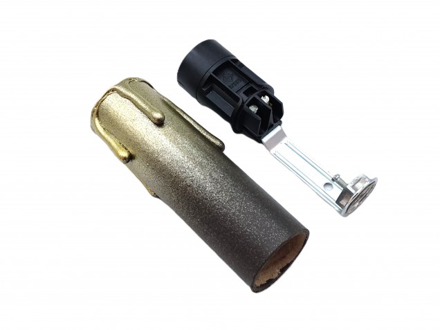 Candle Tube gold and brown Drip card 85mm And Lamp Holder E14