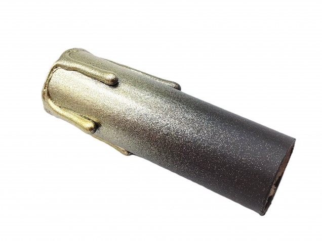 Candle Tube gold and brown Drip card 85mm And Lamp Holder E14
