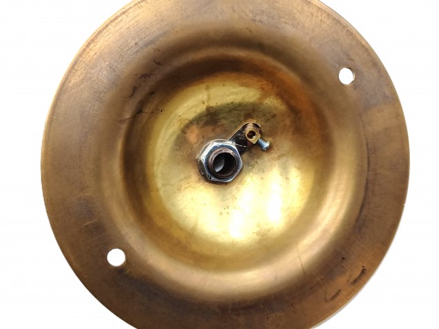 Dark antique brass LARGE DOME Ceiling Hook with screws and chain 15kgs max load